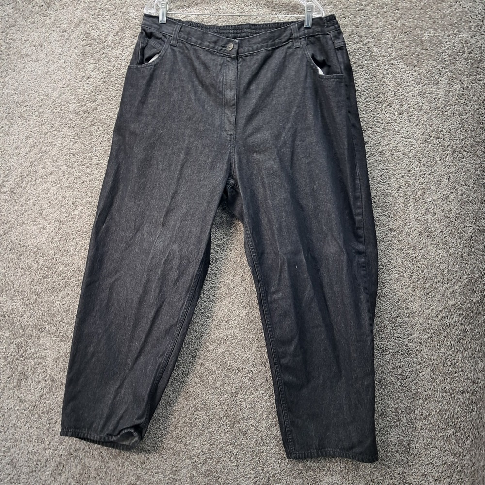 Mainstreet Blues Vintage High Rise Tapered Jeans Black 100% Cotton 22WP